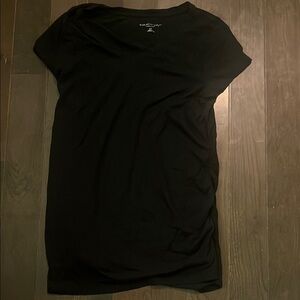 Liz Lange Maternity Black Fitted Short Sleeve T-Shirt